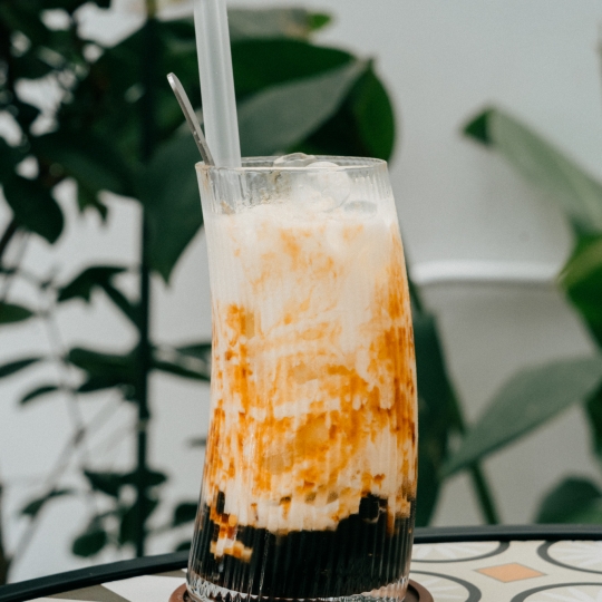 Sữa tươi trân châu đường đen