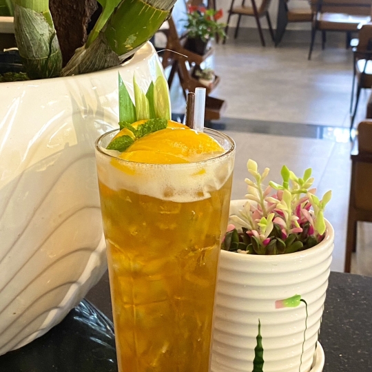 Trà đào cam sả